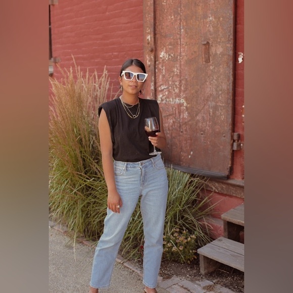 WILD FABLE Light Medium Wash Blue Straight Skinny Jeans Distressed Pants Sz 16 - Picture 2 of 16